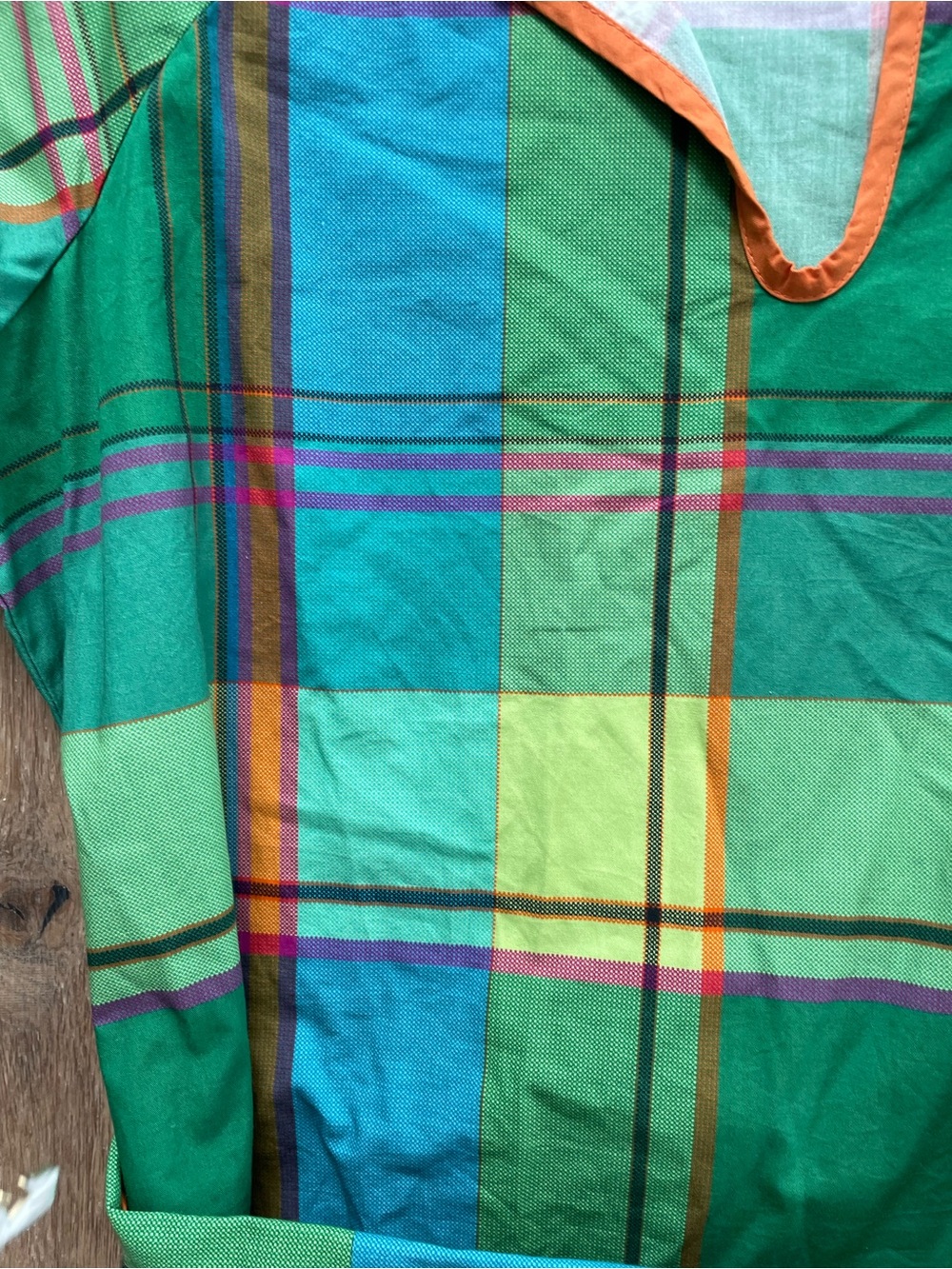 FRANCES VALENTINE DORIS CARTER MADRAS DRESS - Picture 11 of 13